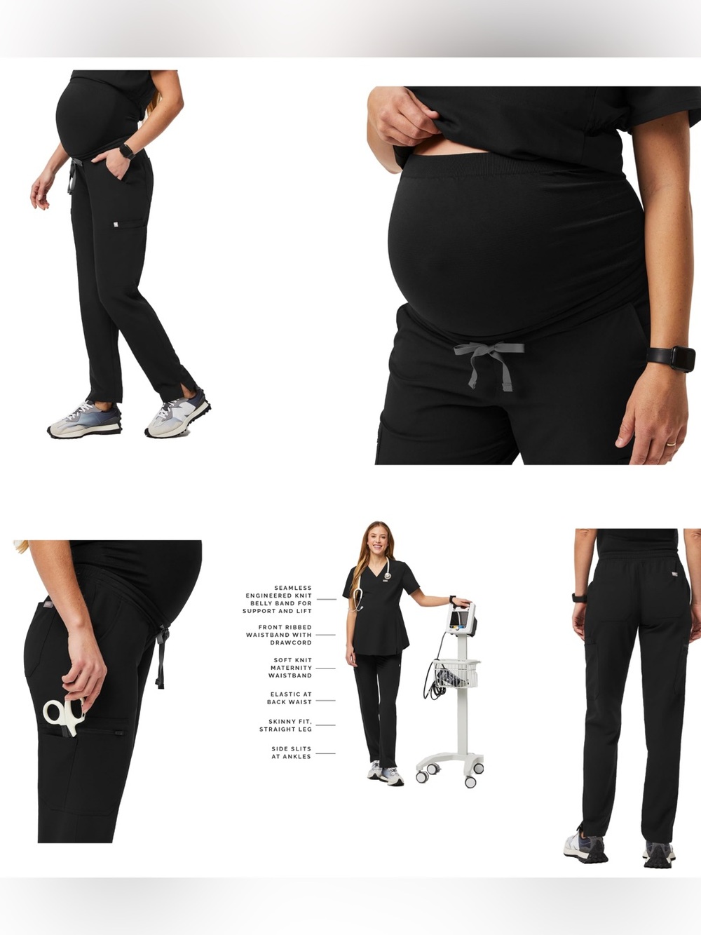 FIGS Yola Maternity Scrub Pant Size Medium/Tall